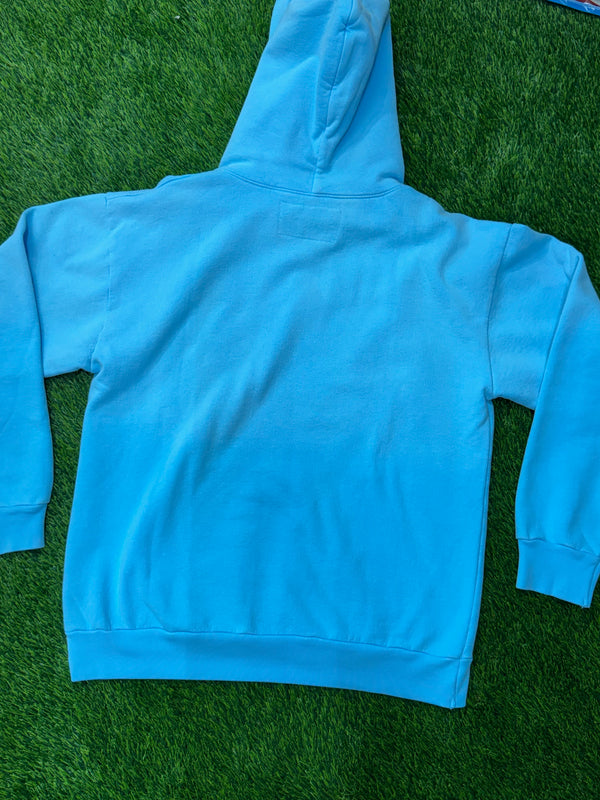 Sp5der OG Web V2 Spray Hoodie in light blue