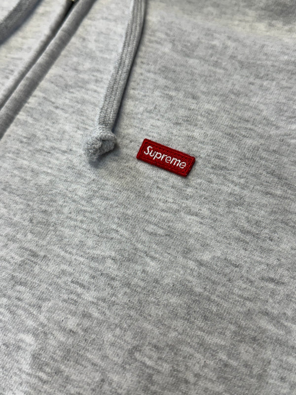 Supreme Mini Box Logo Zip Up Hoodie In Heather Grey