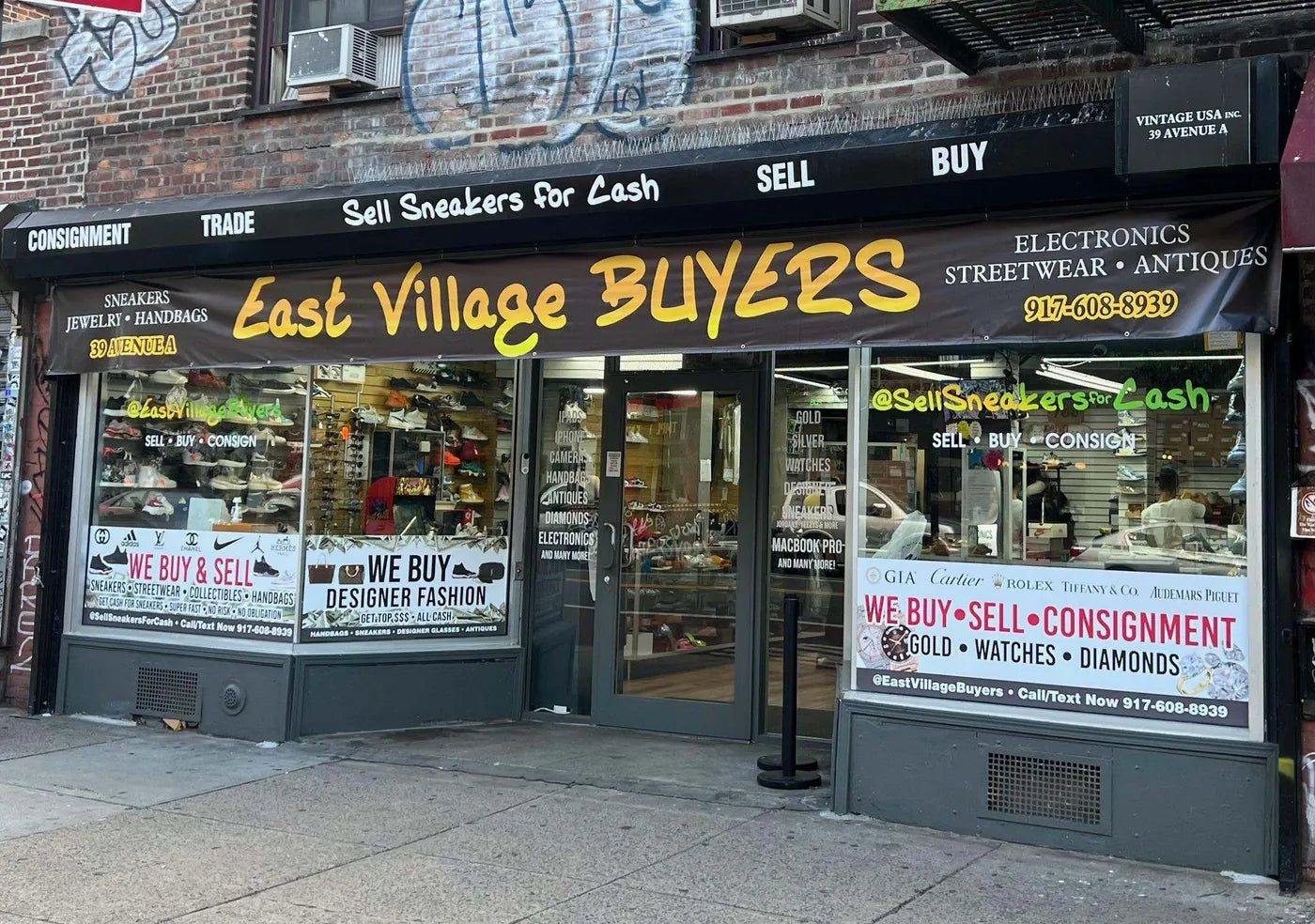 East Village Buyers storefront on Avenue A